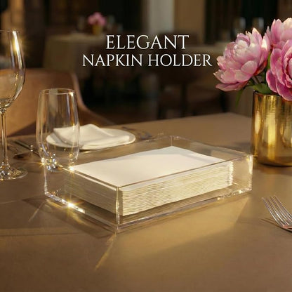 Fengzhe Acrylic Guest Towel Napkin Holder, Disposable Paper Towel Holder - Image 3