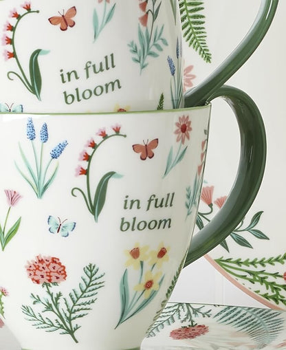 Oneida First Blooms Green Porcelain Mug Set - Image 3