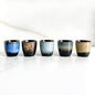 Rubdub Ceramic Japanese Tea Cup Set, 5oz Coffee Cup No Handle, Teacup of 5 by Rubdub