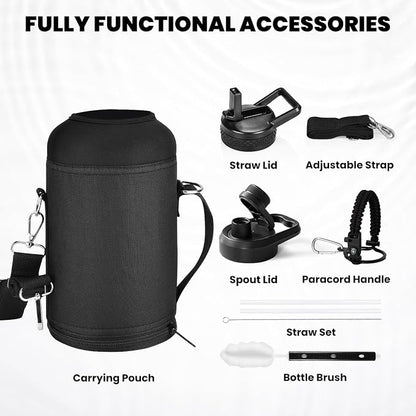 RAYMYLO Insulated Water Bottle 64 oz, Triple Wall Vacuum Stainless Steel | - Image 8