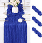 3 Pack Royal Blue Cheesecloth Table Runner 17x108 Inch Semi Sheer Boho Gauze by Unknown