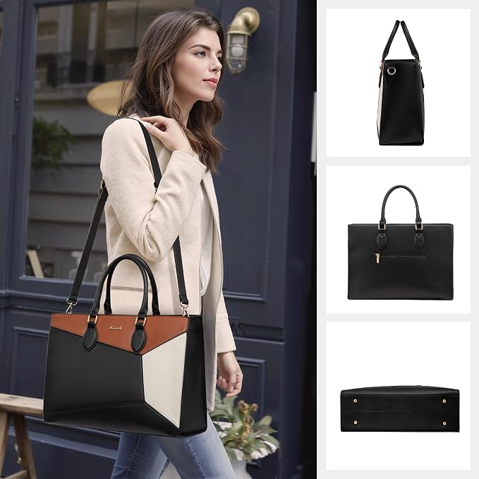 LOVEVOOK Laptop Tote Bag for Women Work Travel, Stylish Teacher Bag Purse - Image 7