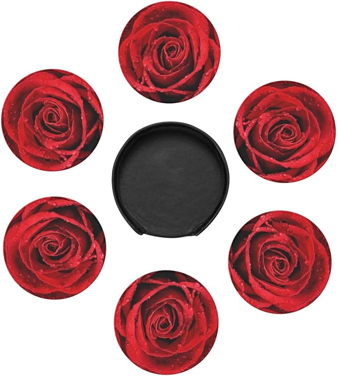6 Pcs Leather Coasters for Drinks - Image 4