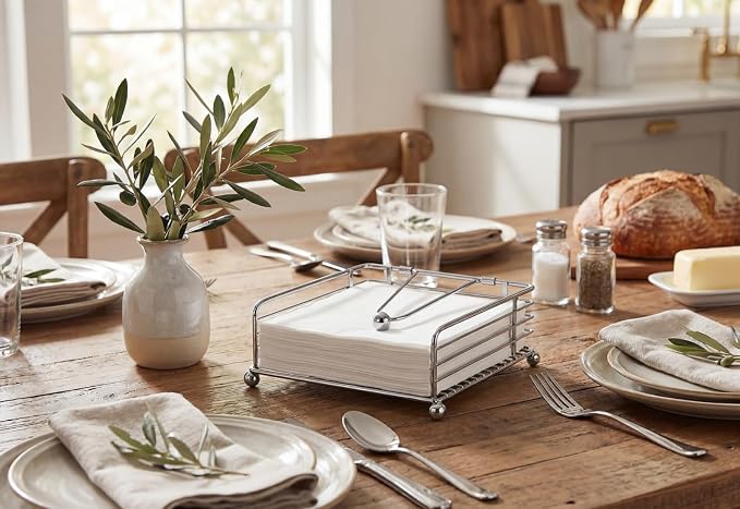 Napkin Holder for Table, Flat Napkin Dispenser - Image 2