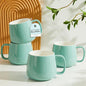 Teocera 16oz Ceramic Coffee Mugs Set of 4 – Stackable Latte Cups, Dishwasher & by Teocera