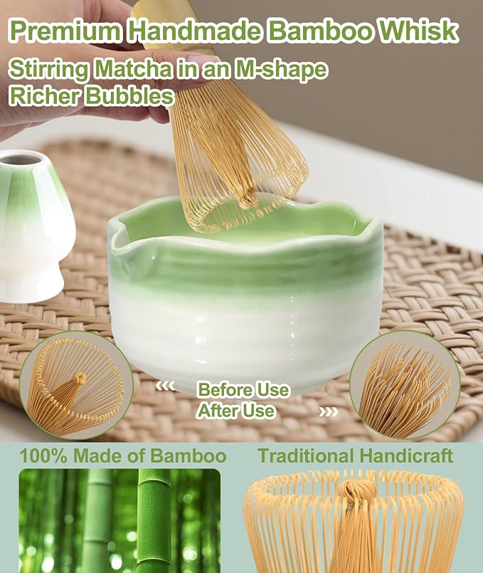 JBER Matcha Set, Whisk 100 Prongs, Sifter - Image 4