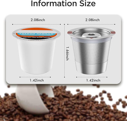Reusable k Cup Coffee Filters, Universal stainless steel Refillable k Cups - Image 7