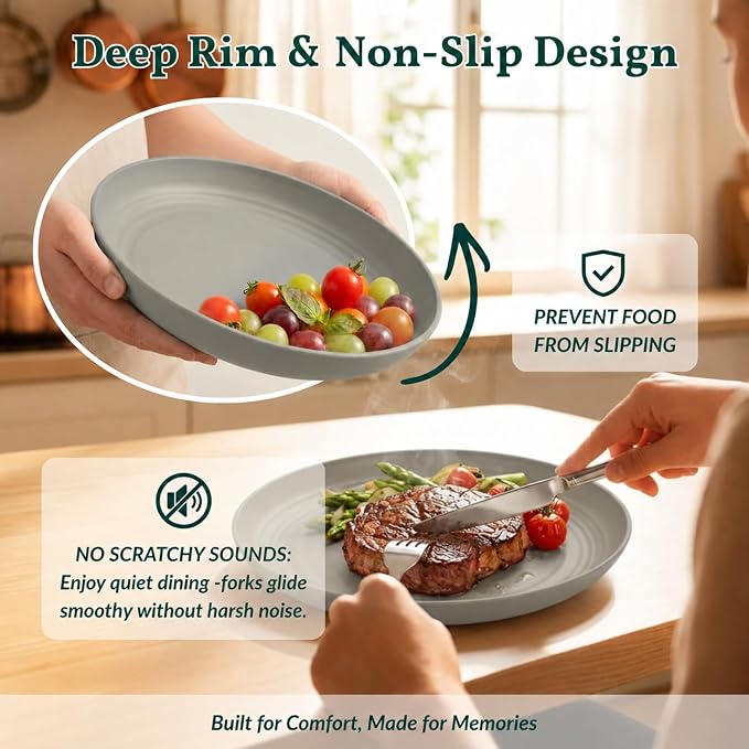 Deep Dinner Plates Set of 8 Alternative - Image 4