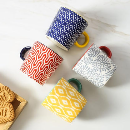 Selamica Ceramic Espresso Cups Set of 4, Demitasse Cups - Image 6