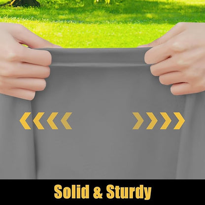 Smiry Rectangle Picnic Table Cloth, Waterproof Elastic Fitted Tablecloths for 4 Foot Tables, Washable Polyester Table Cover for Camping, Indoor and Outdoor (Grey, 30"x48")