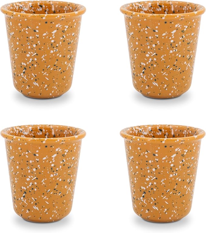 4-Piece 10oz Handleless Coffee Cups, by Krokori