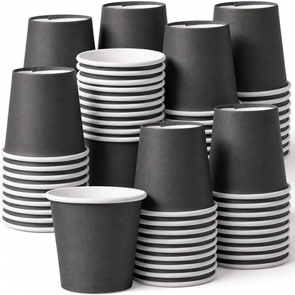 100 Pcs Mini Coffee Cups Brown Culture Cup 2oz Disposable Bathroom Cups Paper by Unknown