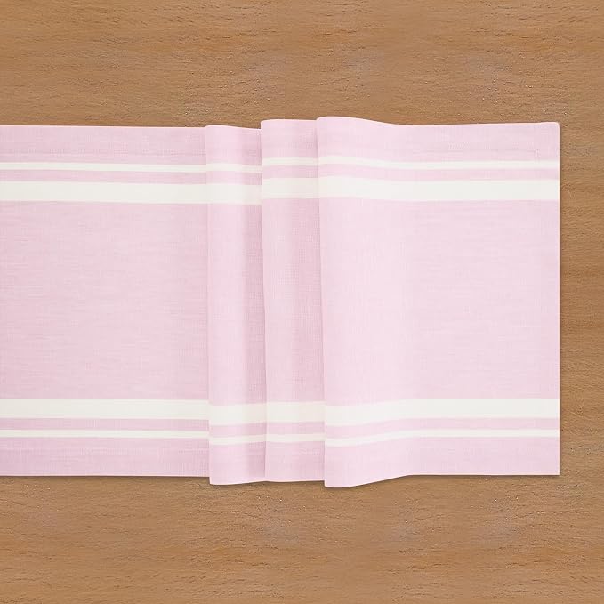 Solino Home 100% Pure Linen Table Runner, 14 x 72 in - Image 9