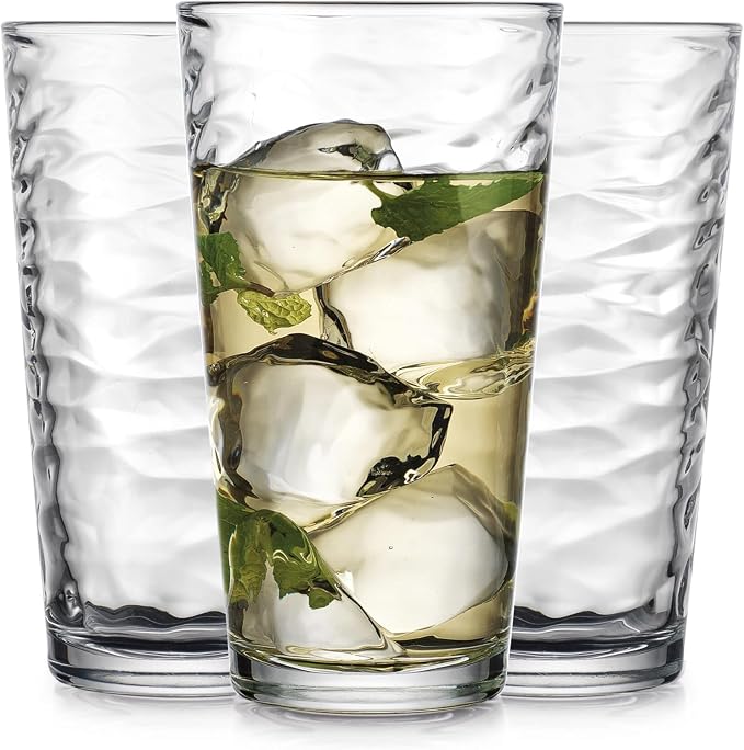 Glaver's Drinking Glasses Set of 10 Highball Glass Cups, 17 Oz Cooler - Image 7