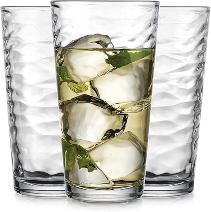Glaver's Drinking Glasses Set of 10 Highball Glass Cups, 17 Oz Cooler - Image 7