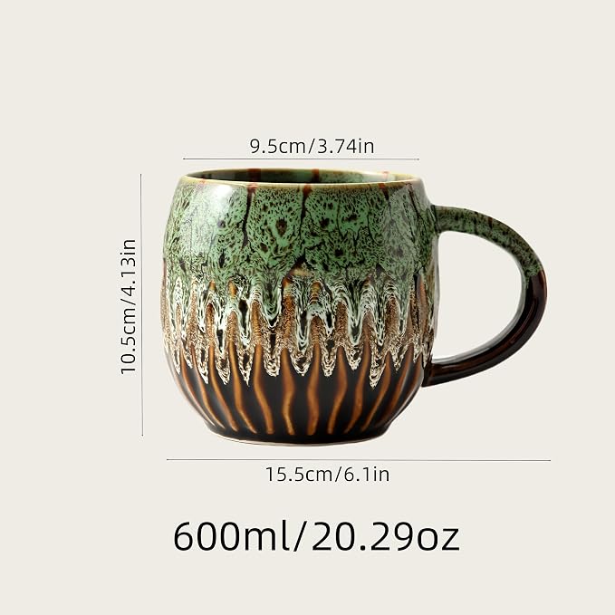 Large Ceramic Coffee Mug - 20oz Big Tea Cup - Image 2