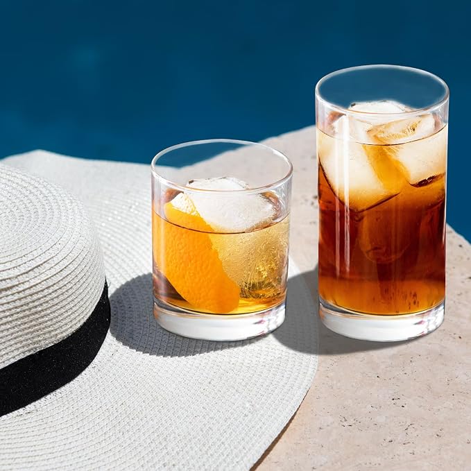 RLWY Acrylic Plastic Drinking Glasses Set of 12 - Image 8