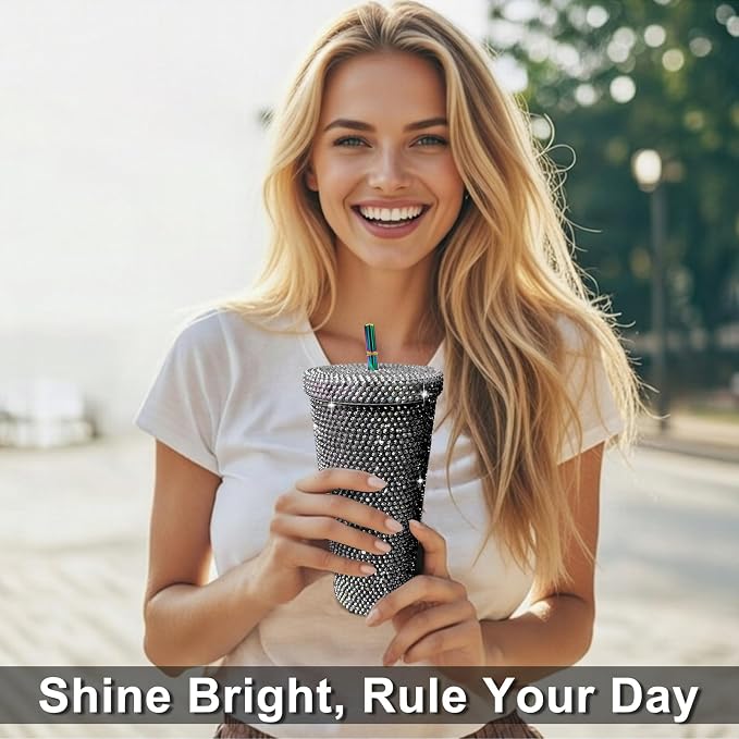 26oz Bling Rhinestone Tumbler - Image 5