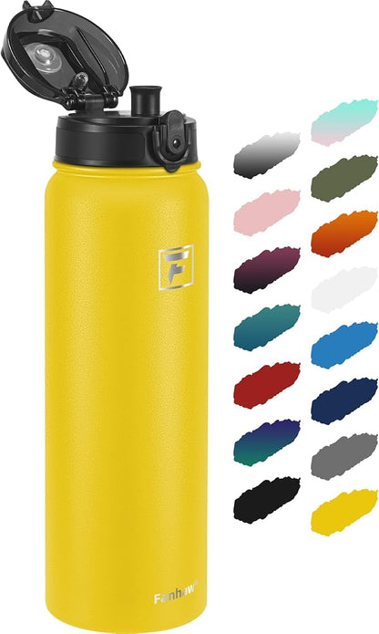 Fanhaw 32 oz Insulated Stainless Steel Water Bottle by FANHAW