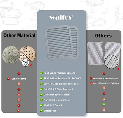 Walfos Silicone Trivets for Hot Pots and Pans - Image 5