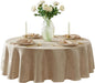 Newbridge Barcelona Luxury Damask Fabric Tablecloth, 90” Round, 100% Polyester by HomeBargainsPlus
