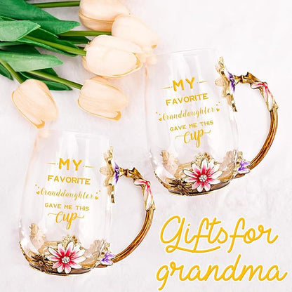 OEAGO Grandma Gifts from Granddaughter Tea Cup Birthday Grandparent Gifts - Image 4