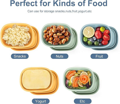 8 pcs 7 oz Silicone Snack Containers - Image 4
