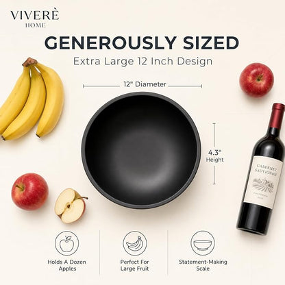 12" Concrete Extra Large Fruit bowl - Image 4