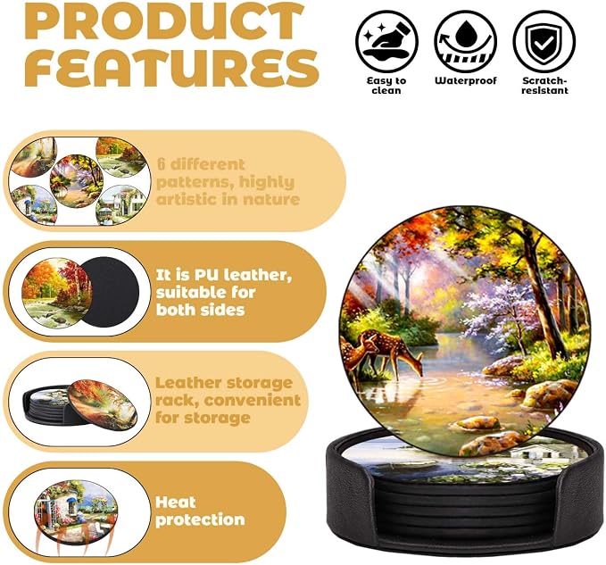 Coasters Set of 6 - Image 5