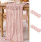 2 Pack Pink Table Runner 10ft Rustic Gauze Cheesecloth Table Decor | by MLMC