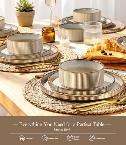 GBHOME Stoneware Dinnerware Sets - Image 5