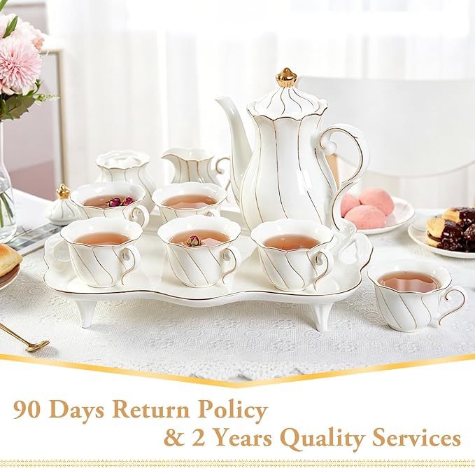 DUJUST 14 pcs Tea Set for 6 - Image 6