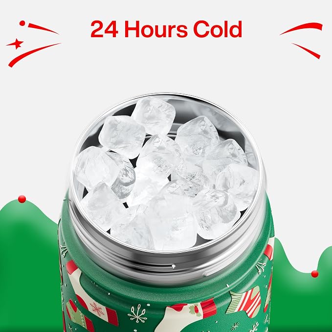 ENCOOL Christmas Insulated Water Bottle - Image 2