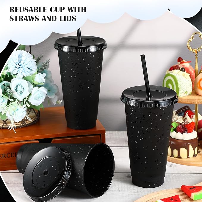 Uiifan 6 Pcs 24 oz Reusable Tumbler - Image 6
