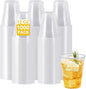 SIUQ 1000 Pack 12 oz Clear Plastic Cups, Bulk Disposable Cups 12 Ounce | Cold by SIUQ