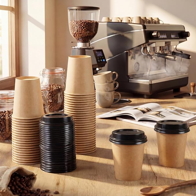 100 Sets 8 oz Disposable Espresso Cup - Image 4