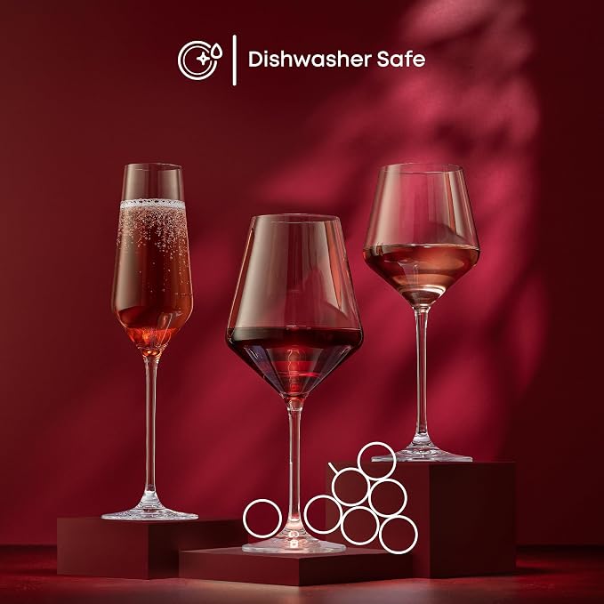JoyJolt Champagne Glasses Layla Collection, Sparkling Wine, Anniversaries - Image 3