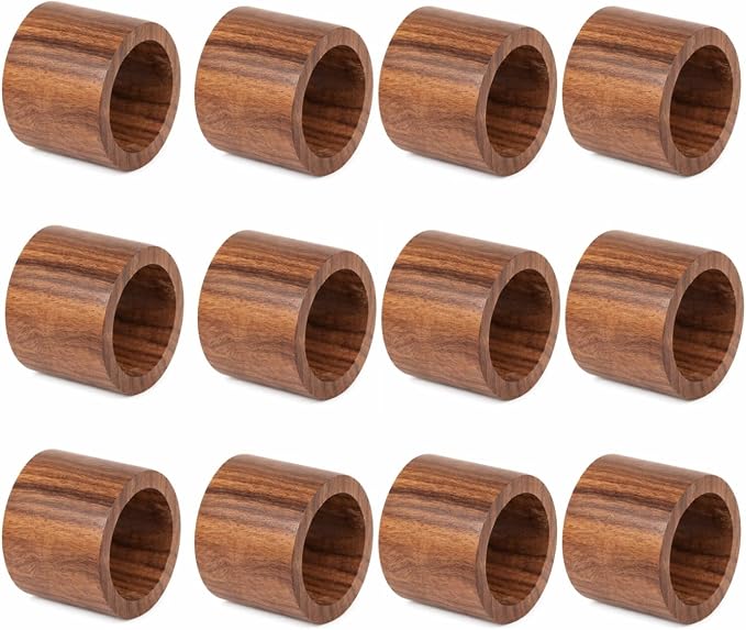 Classic Handmade Napkin Rings Set, Dining Table Holders by Shafa+impex