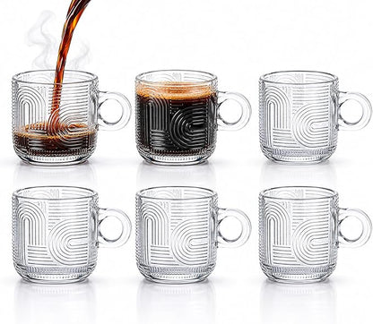 Vintage Ribbed Espresso Cups - Image 8