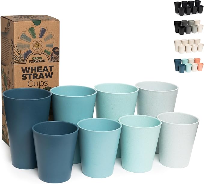 Grow Forward Premium Wheat Straw Cups by GrowForward