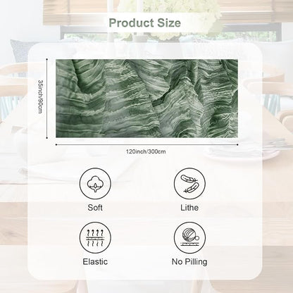 20 Pack Sage Green Cheesecloth Table Runner 35x120 Inch 10Ft Rustic Gauze - Image 4