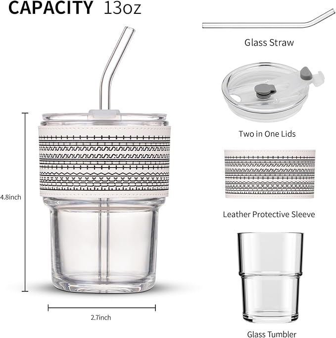 BLUEPOLAR 13oz/400ml Glass Water Tumbler - Image 4