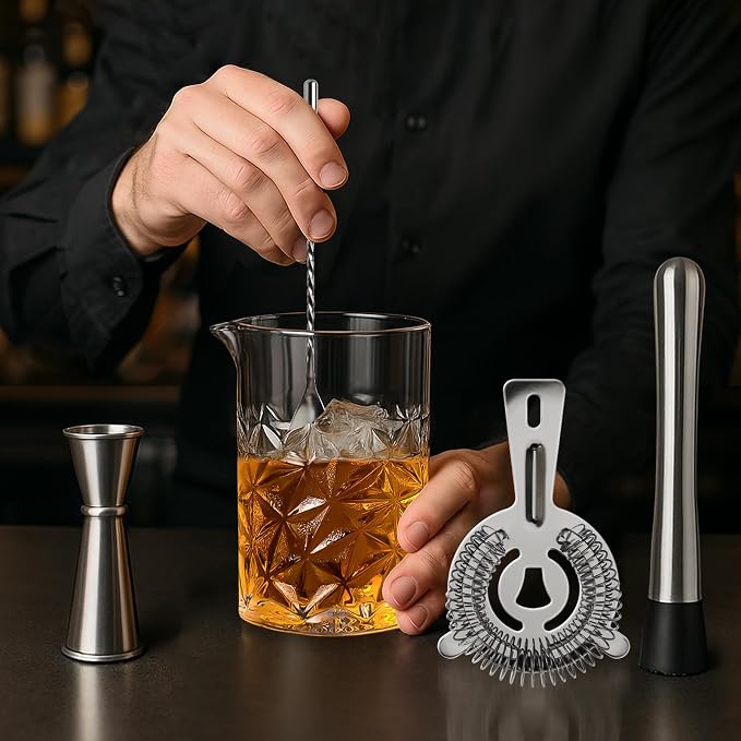 Cocktail Mixing Glass Kit, Bartender Gifts - Image 3