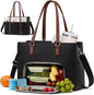 LOVEVOOK Lunch Bag for Women, Work Laptop Tote Bag by LOVEVOOK