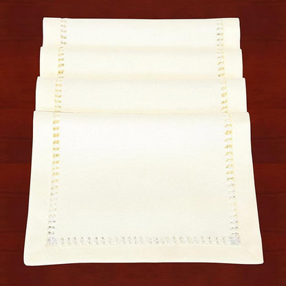 Grelucgo Handcrafted Solid Color Dining Table Placemats, Double-Hemstitched) - Image 2