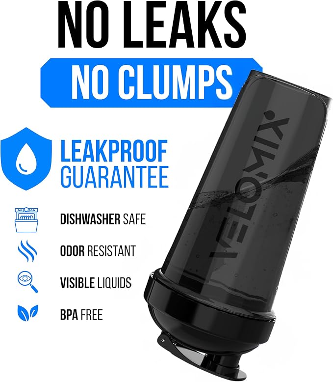 VELOMIX 2 Pack 28oz Protein Shaker Bottle - Image 3