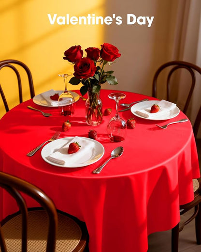 Pureegg Plastic Table Cloth Disposable 12 Pack, Valentines Day, Thanksgiving - Image 7
