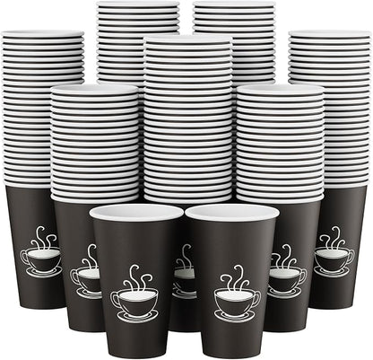 TV TOPVALUE 16 oz Paper Coffee cups, Disposable Drinking Cups by TVTOPVALUE