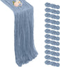 12 Pack Dusty Blue Cheesecloth Table Runner 17 x 108 Inch | Boho Gauze Cheese by Pepmily