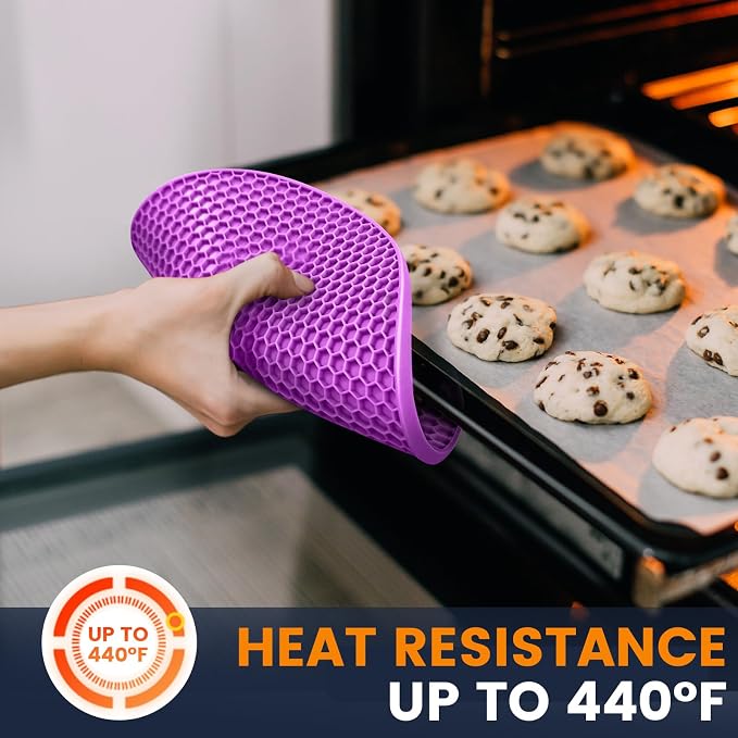 Silicone Trivet Mats 4 Heat Resistant Pot Holders Multipurpose Non-Slip Hot Pads - Image 7